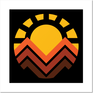Sunset Mountain Posters and Art